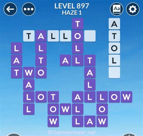 Wordscapes Level 897 Answers [ + Bonus Words ].